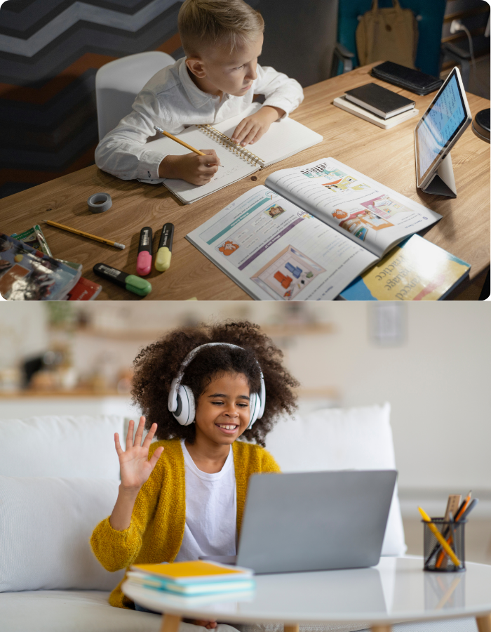 Student studying online with a Mathedemic tutor
